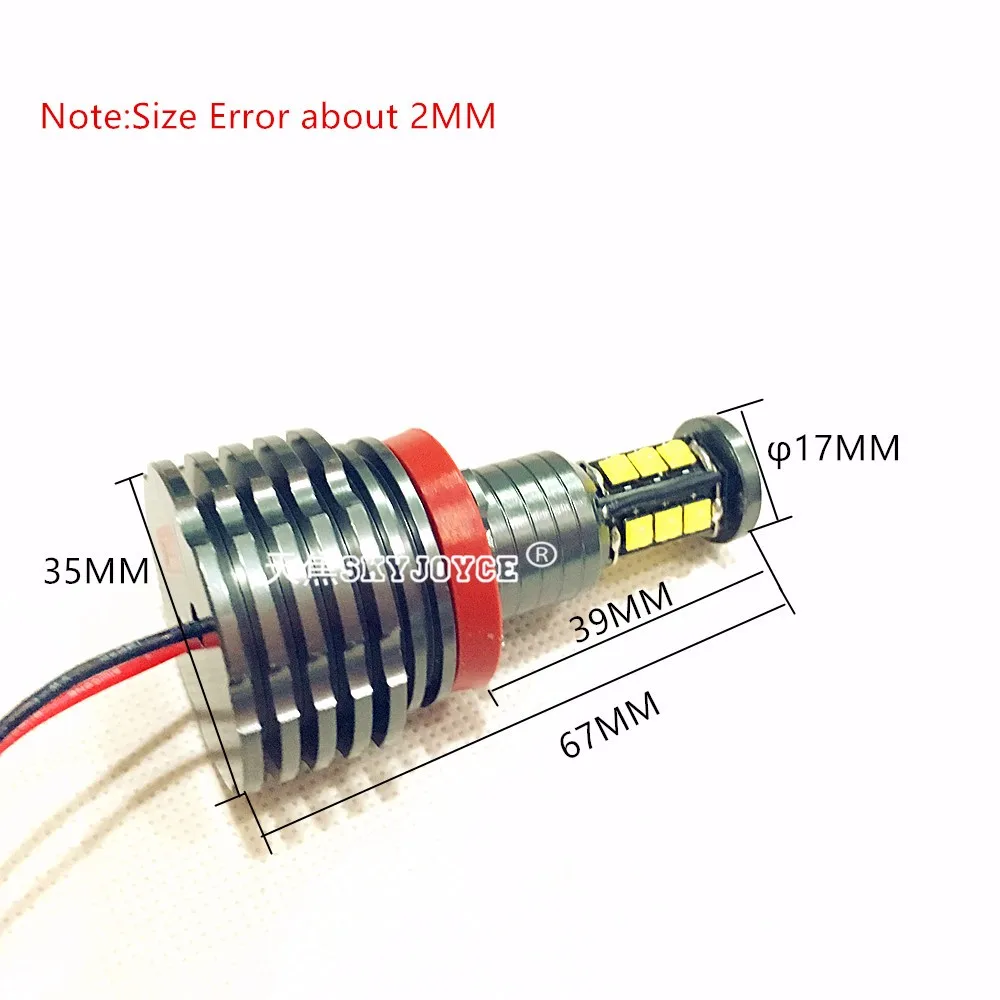2X 120W led marker E92 led H8 Cree chip Angel Eyes Ring Marker led E92 halo accessories car styling Z4 X5 E60 E93 LCI marker led (2)