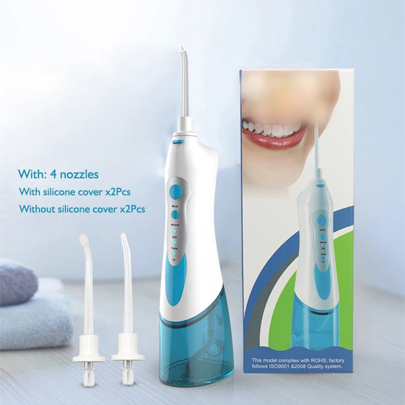 Электрическая полоскание для полоскания рта, портативная электрическая нить для мытья зубов, красные зубы