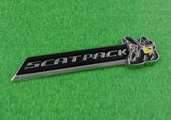 Auto Chrome Black Scat Pack Super Bee For Charger Emblem Badge Sticker 