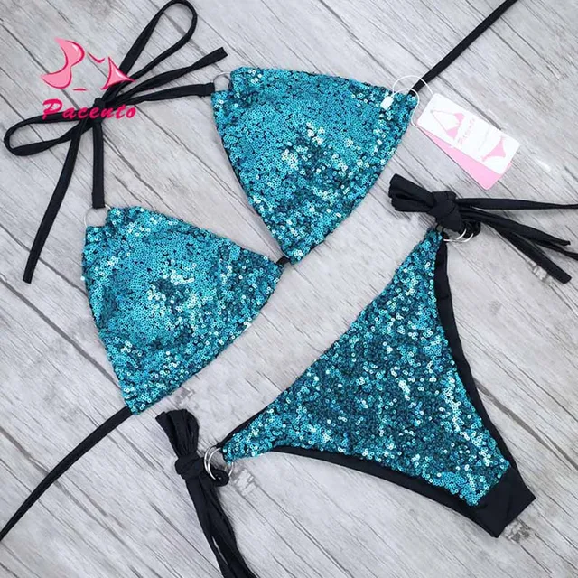 Special Offers Pacento 2018 New Sexy Shiny Sequin Bikini Set Bandage Swimsuit Bright Swimming Suit for Female Six Colors Swimwear Women Plavky Special Offers Pacento 2018 New Sexy Shiny Sequin Bikini Set Bandage Swimsuit Bright Swimming Suit for Female Six Colors Swimwear Women Plavky