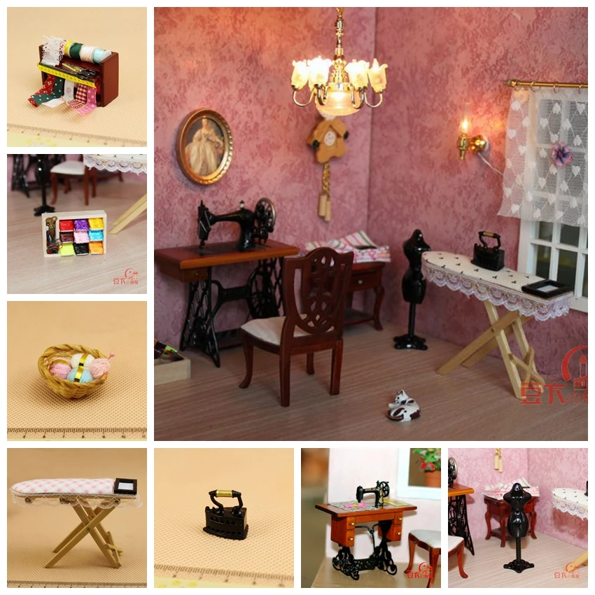 dollhouse sewing room