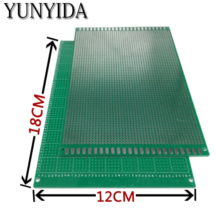 98-22 1 шт. 12x18 см Односторонний Прототип PCB универсальная печатная плата