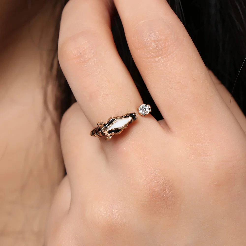 Кольцо для женщин модное золотое серебряное регулируемое|finger ring|rhinestone ringfashion rings