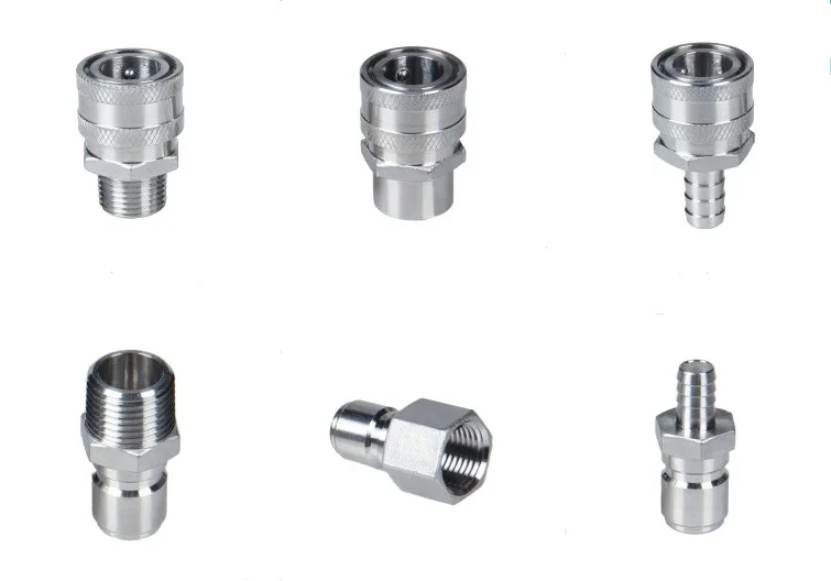 Stainless Female Quick Disconnect Homebrew Fitting 1/2 NPT Draft Beer line Quick Disconnect for