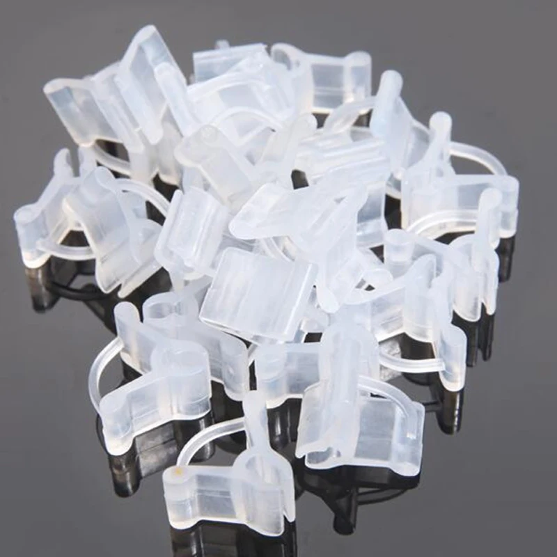 50/100pcs Plastic Plant Support Clips For Tomato Eggplant Plants Grafting Clip Fixed Greenhouse Vegetables Garden Ornament