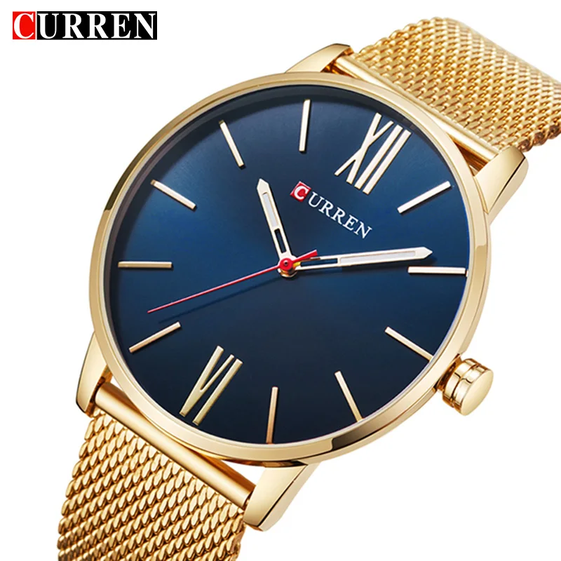 Curren 8238 Mesh Steel Strap Quartz Watch