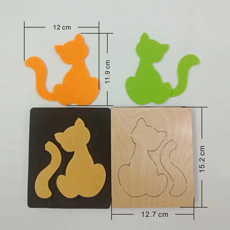 

Cat DIY muyu cutting die-- new wooden mould cutting dies for scrapbooking Thickness-15.8mm