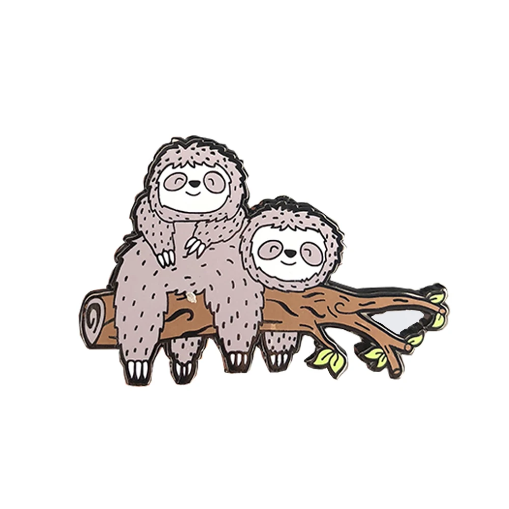 

sloth hard enamel pin for Mother day gift
