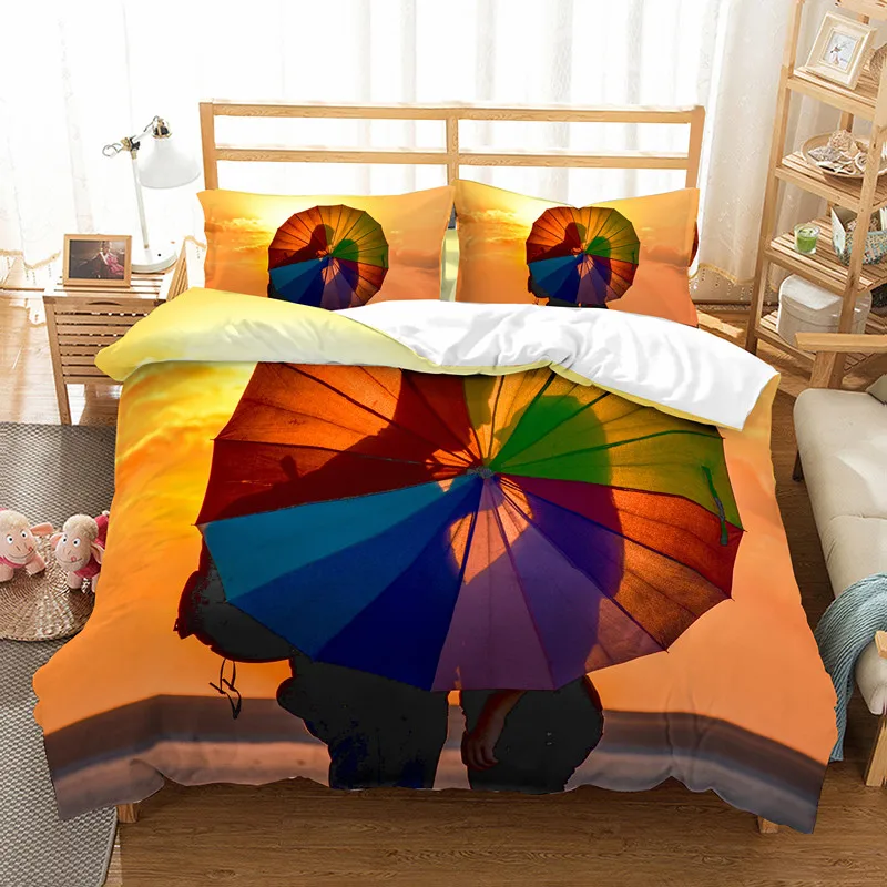 Fanaijia 3d набор постельного белья для пар, роскошный современный модный пододеяльник с принтом, набор постельного белья, набор постельного белья