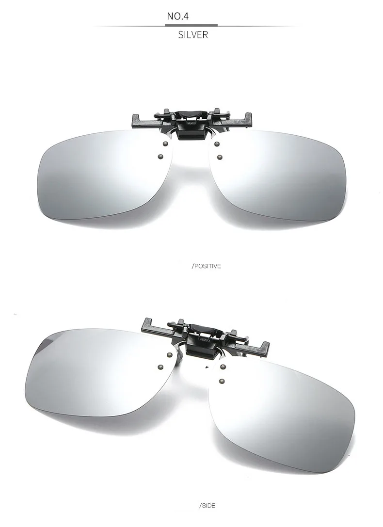 9 цветов поляризационные солнцезащитные очки клип на близорукость очки вождения ночного видения линзы анти-UVA оттенки 203