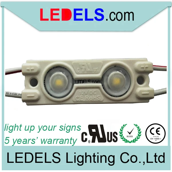 

500pcs/Lot UL Listed Modules LED Powered by OSRAM 3014 LED, 0.48W 60LM OSRAM 2 leds smd led waterproof IP65