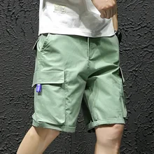Новинка, мужские летние свободные повседневные шорты, рабочая одежда для мужчин, s, длина по колено, хлопок, для мужчин, большой размер, много карманов, шорты
