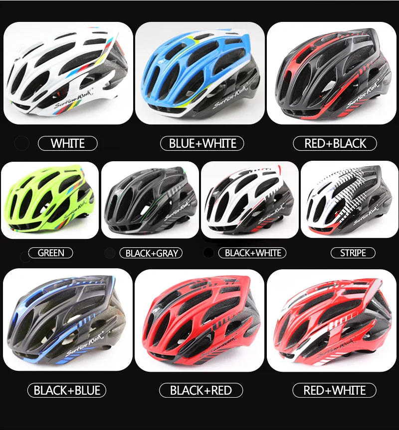 Cycling Helmet Integrally-molded Bicycle Helmet Road Mountain MTB Bike Ultra light Helmet With LED Lights Glasses Bike Equipment (2)