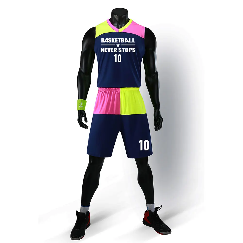 

High quality college basketball kits men custom basketball uniforms adult basketball sets DIY basketball jerseys new 2018