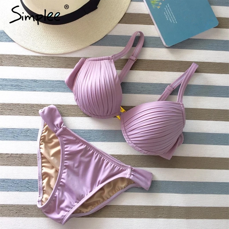 Simplee Sexy push up two-piece lingerie set women intimates Solid underwear set summer beach bra set Vocation wear open lingerie Simplee Sexy push up two-piece lingerie set women intimates Solid underwear set summer beach bra set Vocation wear open lingerie