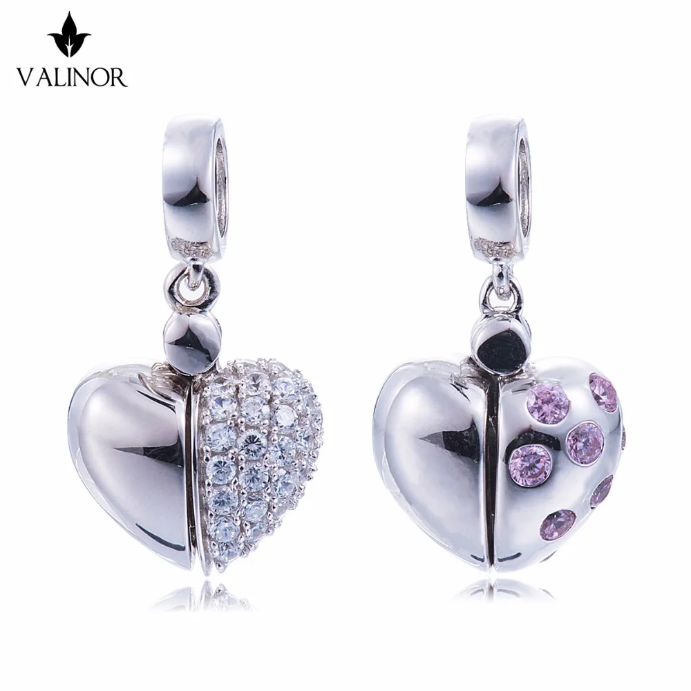 

Video! Open your heart 925 Sterling Silver beads charms fit Bracelets Never change color DDBJ059/DDBJ128