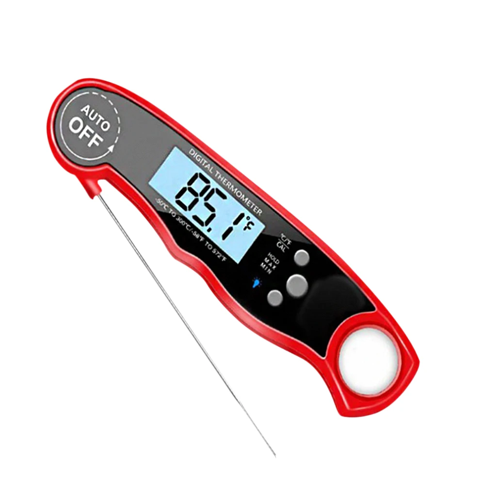 Meat Thermometer, Waterproof Instant Read Thermometer with Large