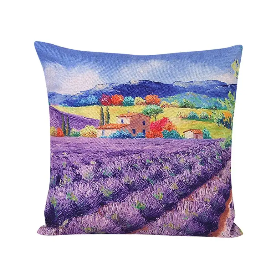 Us 2 65 6 Off New Qualified Cushion Cover Lavender Sofa Bed Home Decor Pillow Case Levert Dropship Dig675 In From