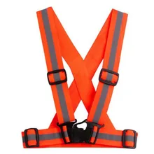 Высокая видимость унисекс Открытый Жилет Безопасности Светоотражающий ремень безопасности жилет подходит для бега Велоспорт Спорт Одежда на открытом воздухе