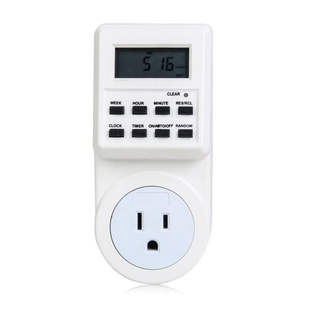 Programmable Plug in Digital Timer Switch Controllers Smart Socket Plug