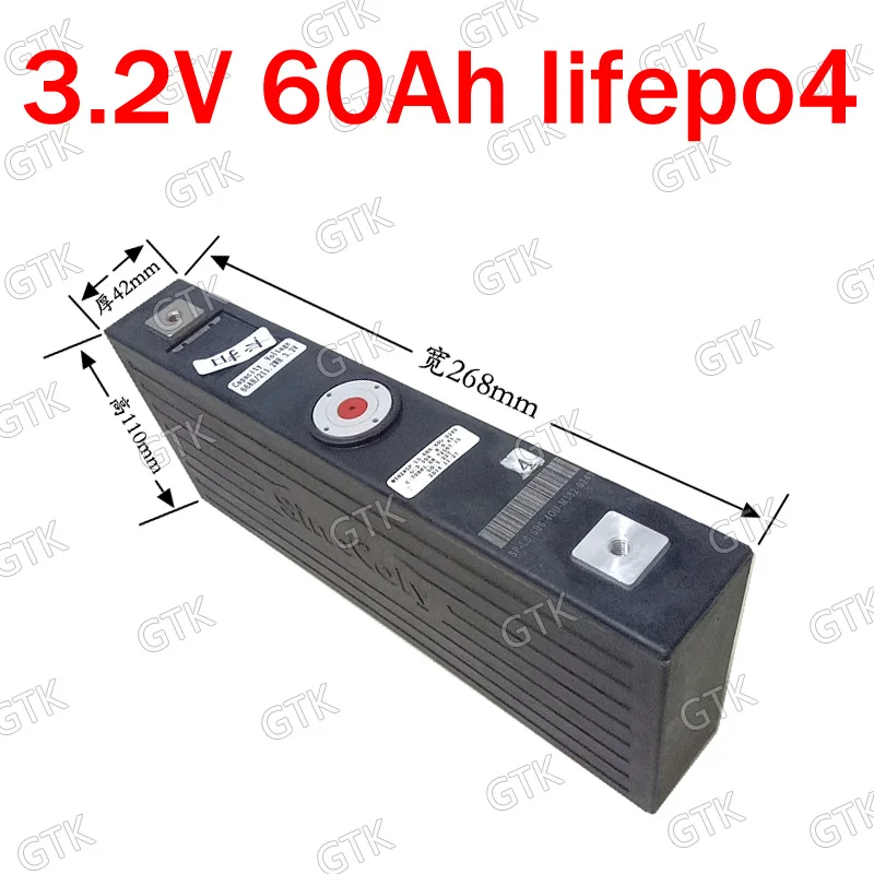 Акция 4 шт. литиевая батарея lifepo4 3 2 В 60 ач для самостоятельного изготовления 24v12v Van
