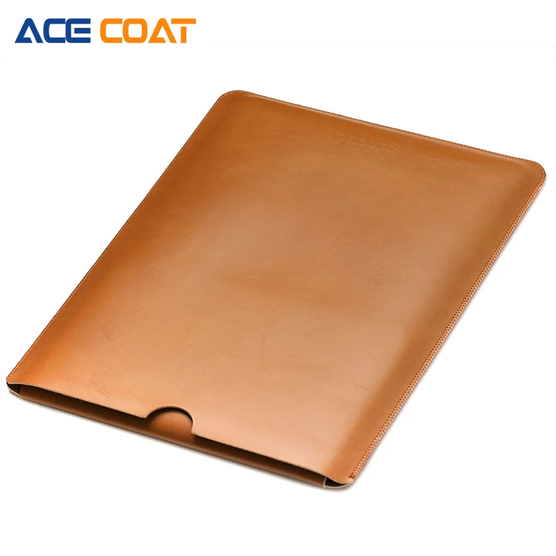 ACECOAT Microfiber PU leather Sleeve Protector bags For Apple Macbook Air Pro Retina13 12 15 laptop Cover For Mac book 13.3 inch