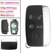 1 шт.) смарт-ключ 5 кнопок 315 МГц ID47 чип БЕСКЛЮЧЕВОЙ пульт дистанционного управления для Land Rover Range Rover Sport Evogue LR4 роскошный