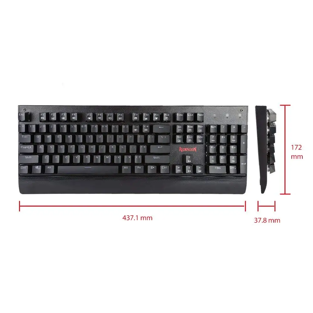 Механическая игровая клавиатура Redragon K557 KALA синие переключатели с 104 клавишами