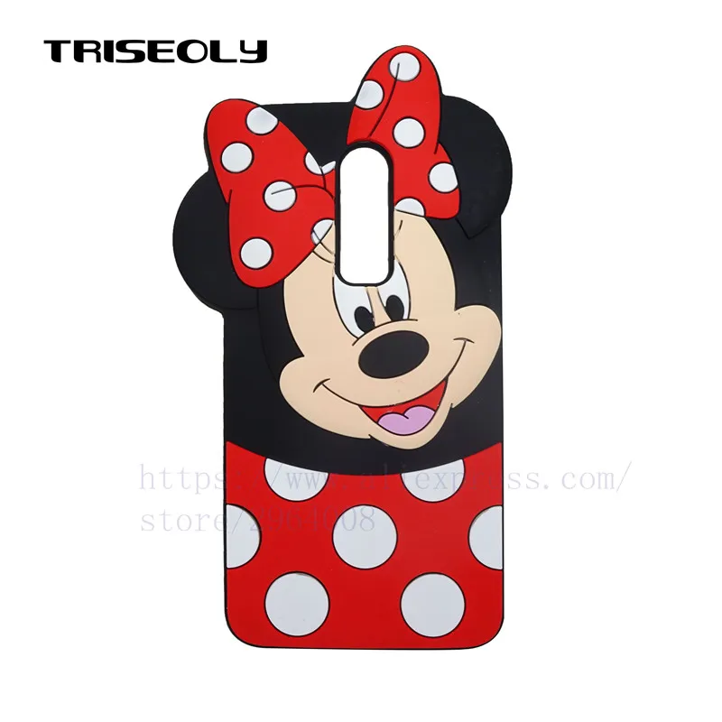 

TRISEOLY For Oneplus 6 Case Silicone Soft Case For One Plus 6 Case 3D Cartoon Cute Mouse Protect For Oneplus 6t Back Cover Funda