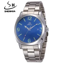 Brand Tags SHENHUA Watches Men Full Steel Automatic Machinery Watches Male Waterproof Date Clock Mechanical Wristwatches For Men