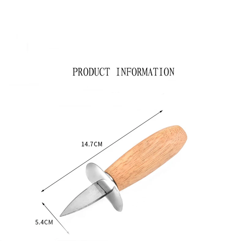 Нержавеющая сталь морепродукты гребешок нож-рычаг с деревянной ручкой ножи для устриц остроконечные Shucker Shell нож для устриц 10 шт./упак