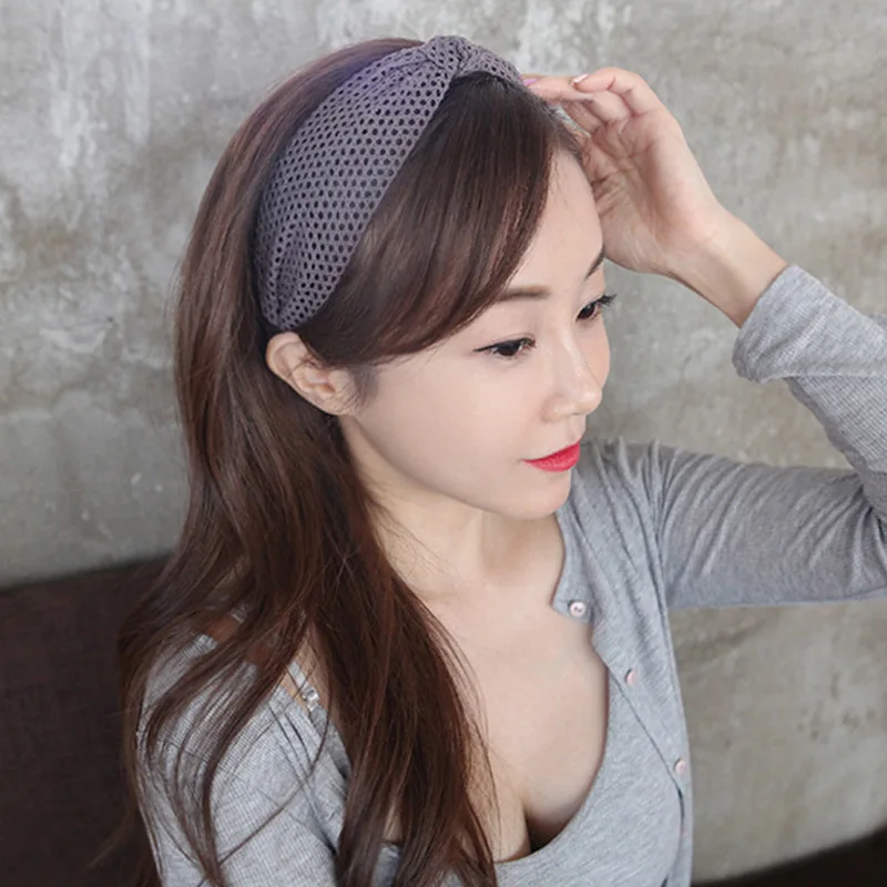 Headband Hollow Out 5 Colors Comfortable Gifts Wide Women Simple Soft Knotted High Quality Lace Ventilate 1PC Unique |