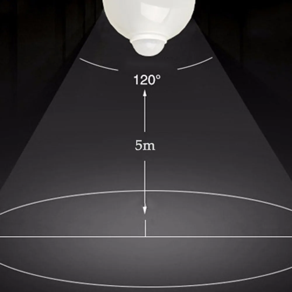 E27/B22 Светодиодный PIR датчик движения лампа 5 Вт/7 Вт/9 Вт Супер яркость PIR Инфракрасный Индукционная лампа для человеческого тела лампа Лидер продаж