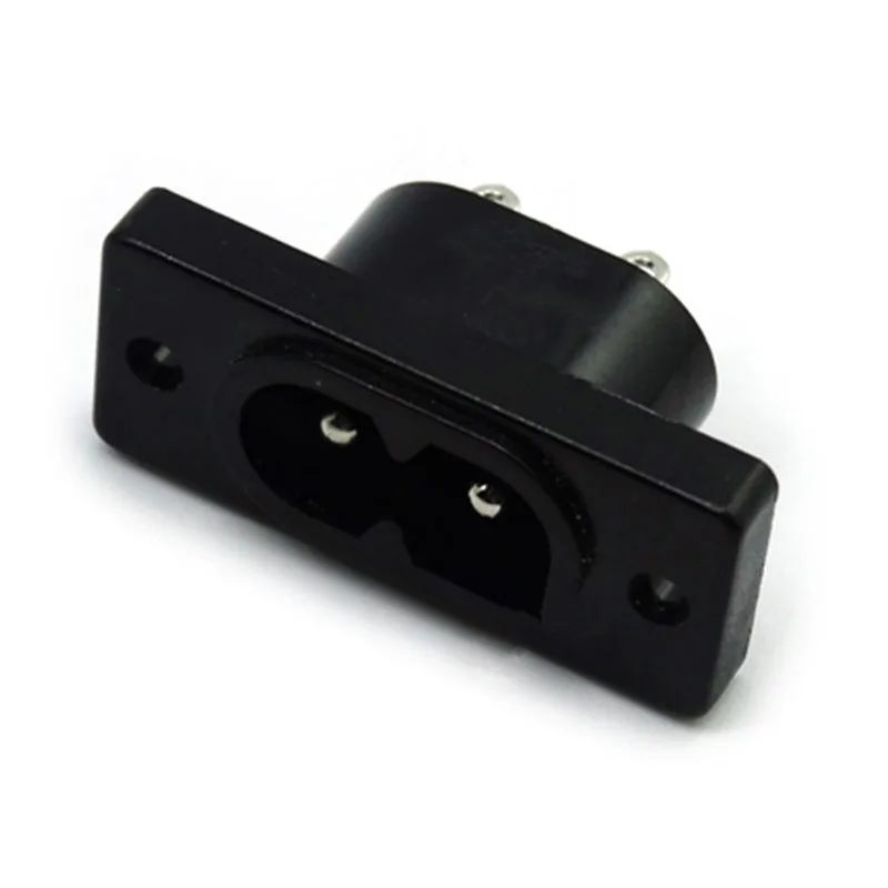 

20Pcs AC 250V 2.5A 2Pin Power outlet IEC 320 C8 Screw Mount Inlet Plug Socket