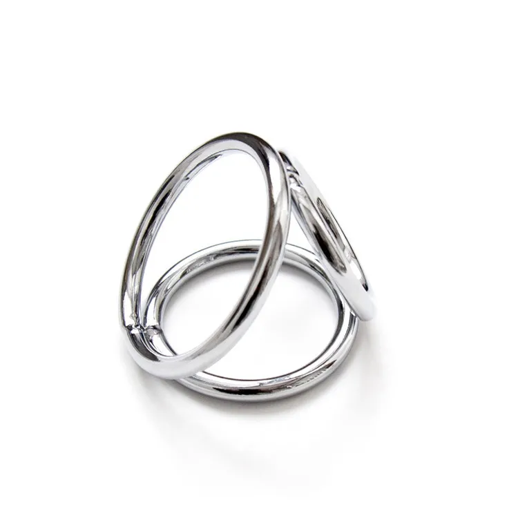 Tri 3 Rings cock ring chastity delay penis ring Metal Steel penis Cage Impotence Erection Aid Sex aid Erectile Dysfunction game|penis cage|steel penis cagering chastity - AliExpress