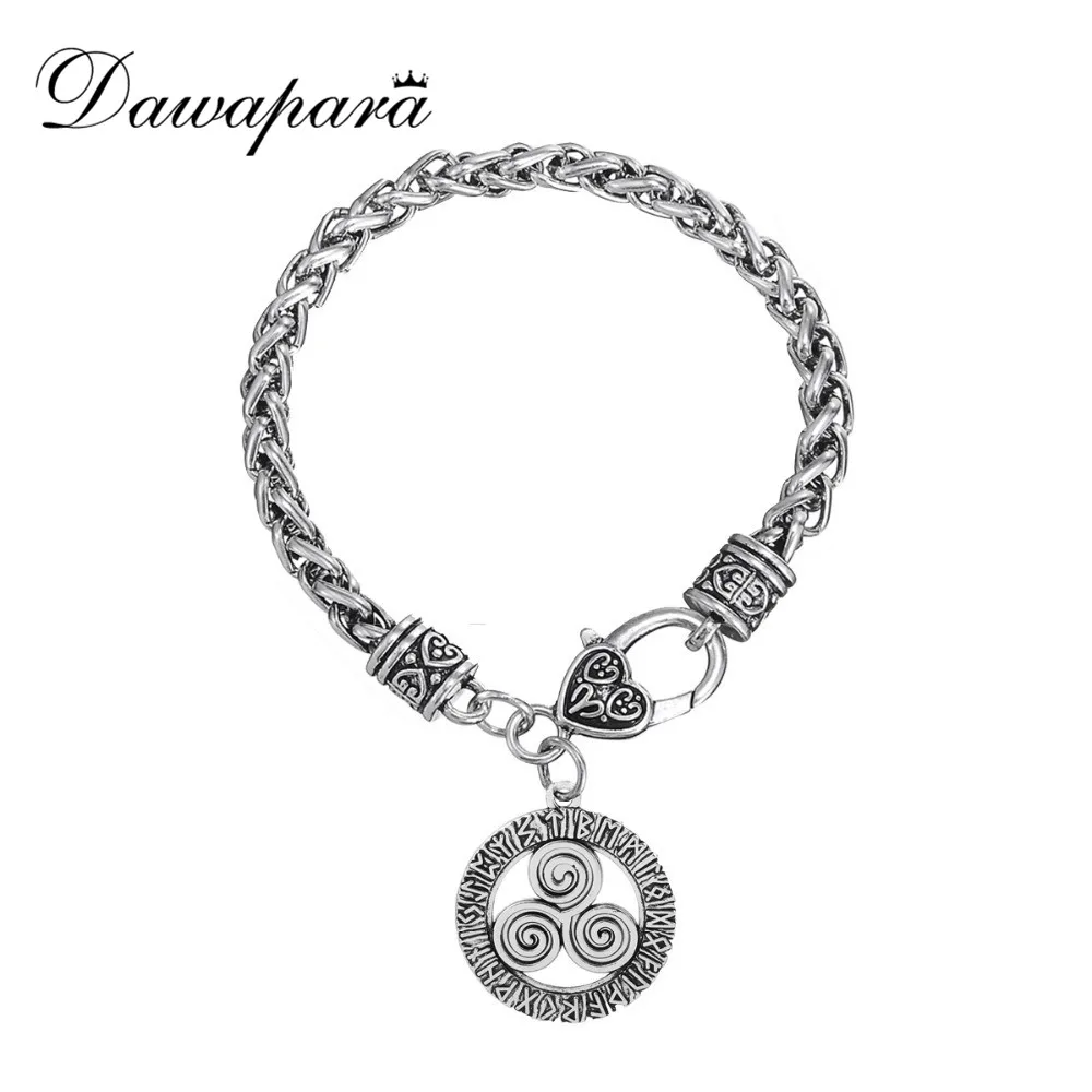 Dawapara Triskele Triskelion Руна викингов браслеты спиральные подвески ювелирные изделия