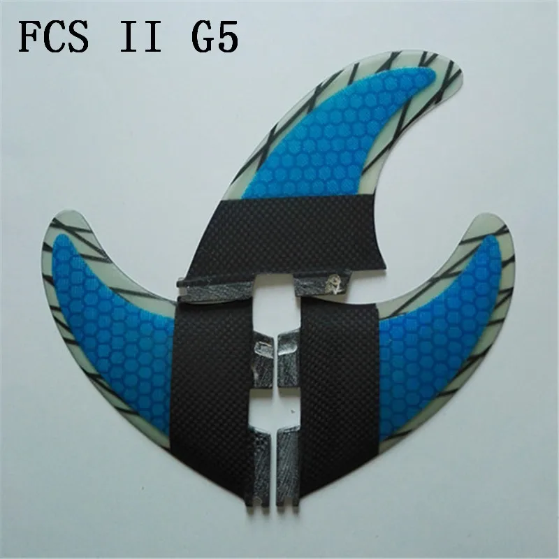 Srfda серфинга Fin Высокое качество для FCS II box G3 G5 G7 плавники серфинга с стекловолокна мед гребень материала для серфинга синий размер L