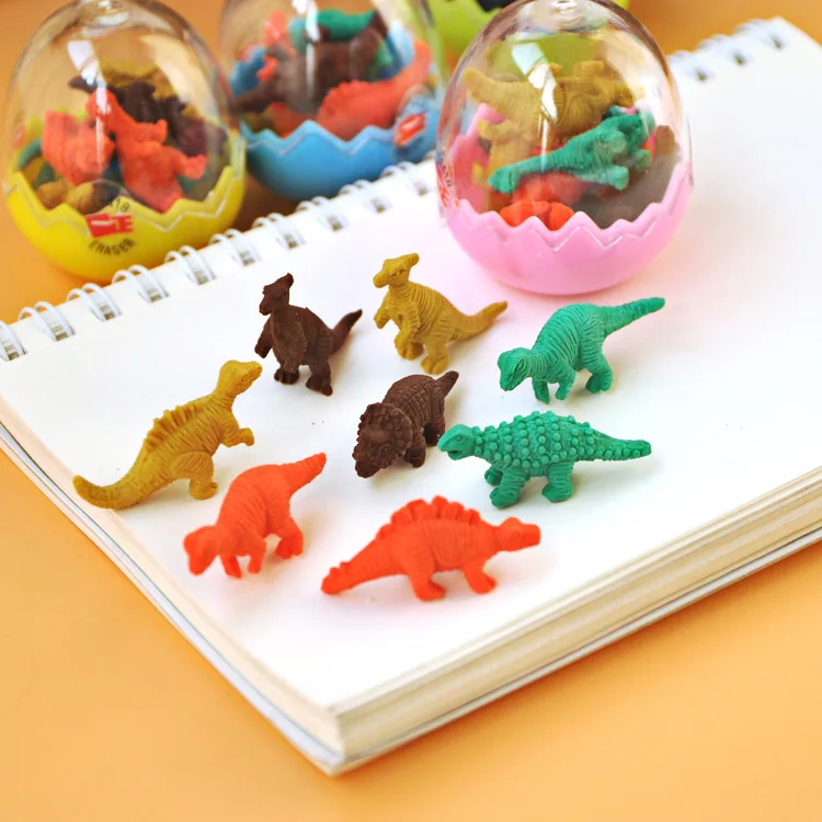 Лидер продаж 8 шт./компл. Мини милый каваи ластик в форме динозавра креативный ластик-Динозавр для детей подарочная Корейская Канцелярия