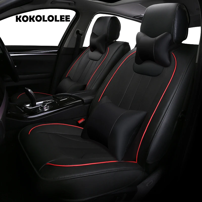 

KOKOLOLEE pu leather car seat covers for jaguar All Models XF XE XJ F-PACE F-TYPE car accessories auto styling Automobiles cover