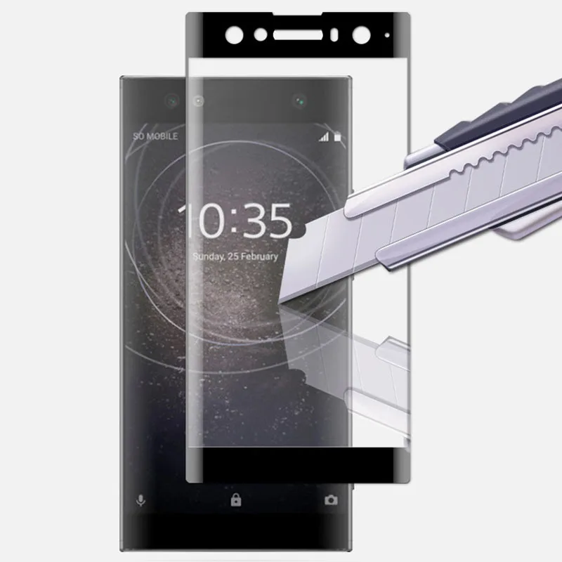 Стекло для sony Xperia XA2 Ultra Tempered Стекло Экран протектор для sony XA2 ультра Glas защитной пленки 5D изогнутый край случае 9 H