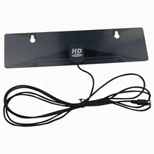 Горячая Цифровая внутренняя ТВ антенна 1080P HD tv HD VHF FM плоская коробка с высоким коэффициентом усиления