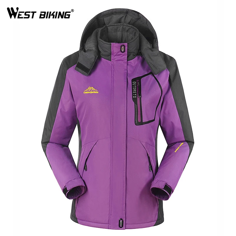 Женская водонепроницаемая дышащая теплая куртка WEST BIKING Мужская ветровка