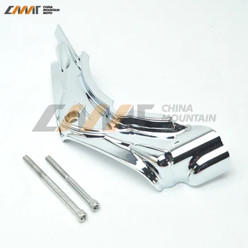 

chrome / Matte Black Cylinder Base Side Cover 4 case for Harley Touring Electra Street Glide 07-16