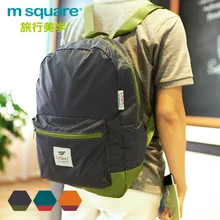 M квадратный дорожный мужской рюкзак для ноутбука Женская водонепроницаемая легкая сумка Складные рюкзаки для задней упаковки