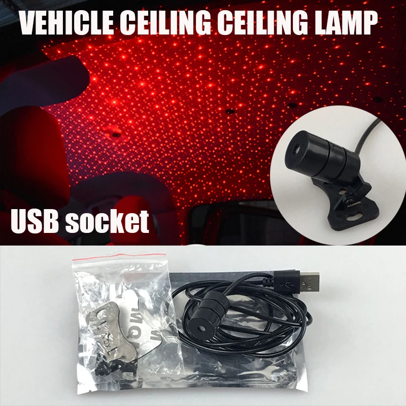 

Car USB LED Plug and play Car Atmosphere Ambient Star Light DJ RGB Colorful Music Sound Lamp Christmas Interior Decorative Light