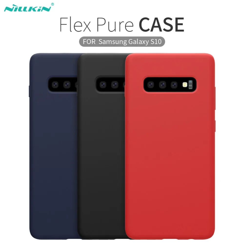 Чехол NILLKIN Flex Pure для Samsung Galaxy S10 Plus Lite тонкий мягкий жидкий силиконовый каучук