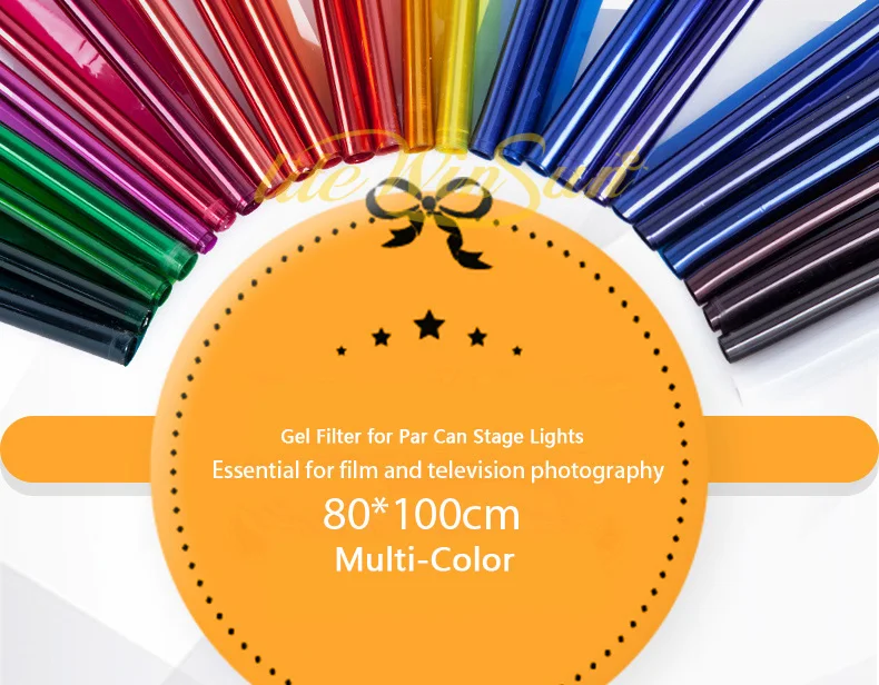 colorful gel filter for par can stage lighting dmx