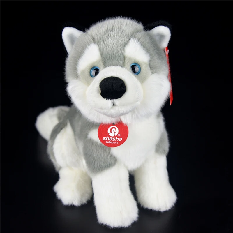 Brinquedos de Pelúcia Brinquedo de Pelúcia Filhote de Cachorro Animais de Pelúcia Presentes de Natal Lifelike Samoyed Bonito Simulação Cão Branco Brinquedo Aniversário 28cm 9 Cheap Animais de pelúcia