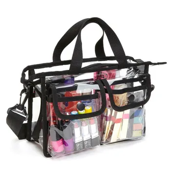 

Transparent Cosmetic Bag Travel for Women Toiletries Clear Zipper Makeup Beauty Case Pouch Organizer PVC Neceser Toiletry Bag