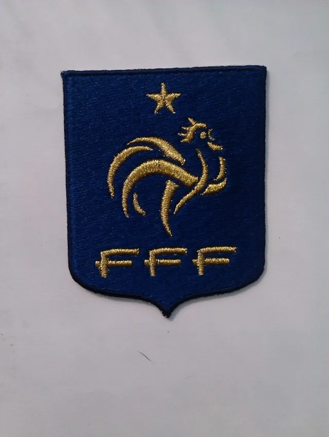 2 шт./лот футбол fussball национальной команды Франция французский логотип термоклейкая заплата Aufnaeher аппликация Buegelbild вышитые